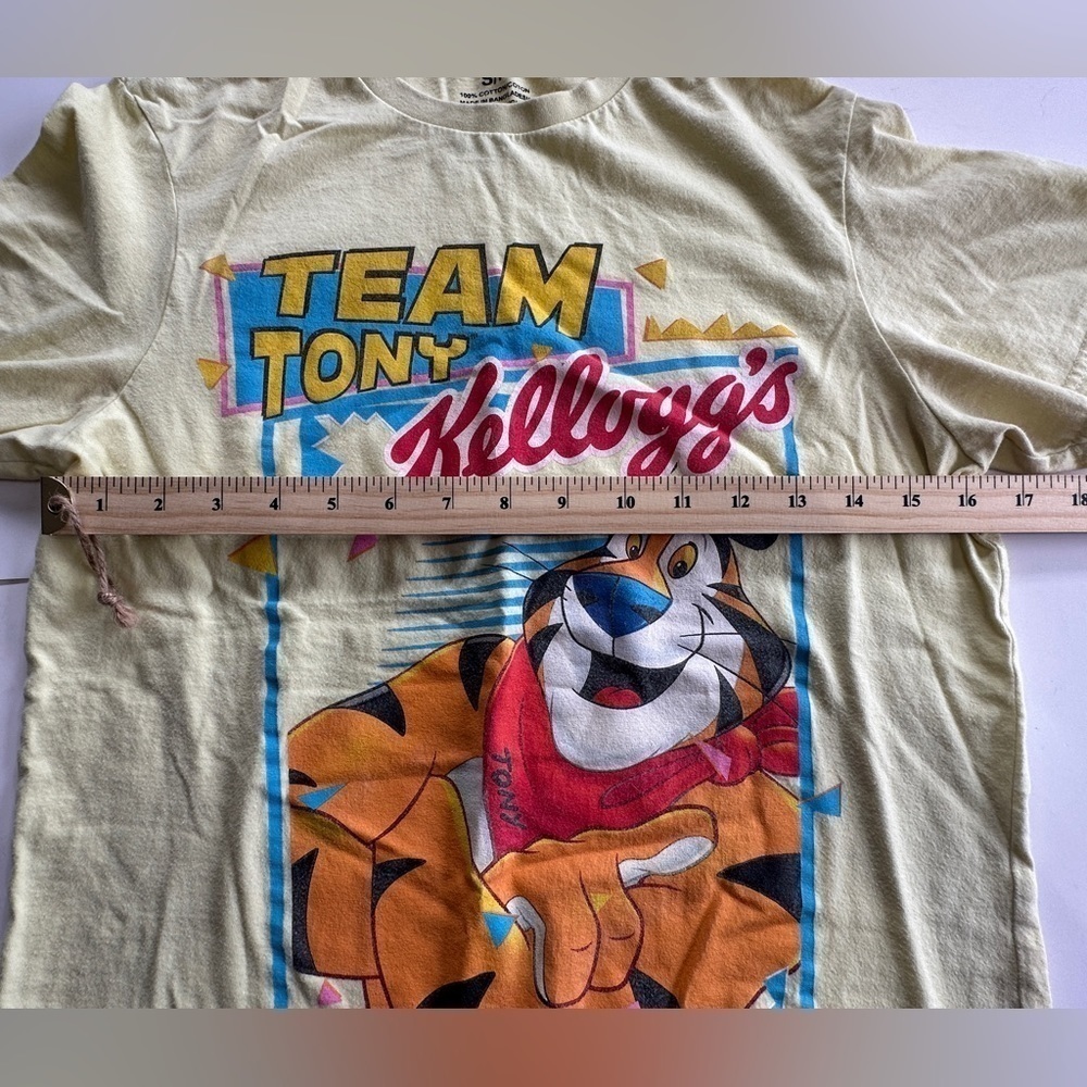 Kelloggs tshirt size S Tony the Tiger team tony yellow - Picture 4 of 7